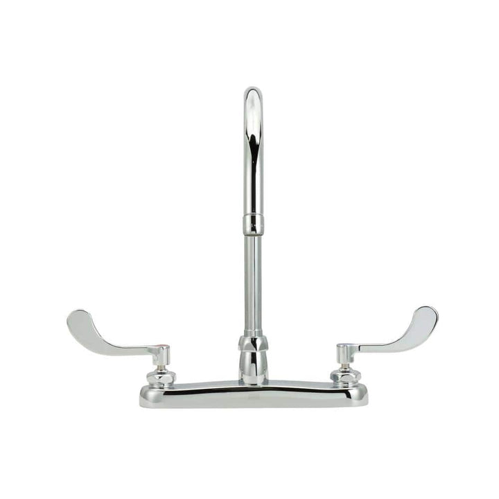 Zurn 2-Handle Kitchen Sink Utility Faucet with 8" Gooseneck in Chrome