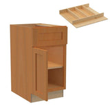 Newport 18 in. W x 24 in. D x 34.5 in. H Assembled Plywood Base Kitchen Cabinet in Cinnamon with Utility Soft Close LH