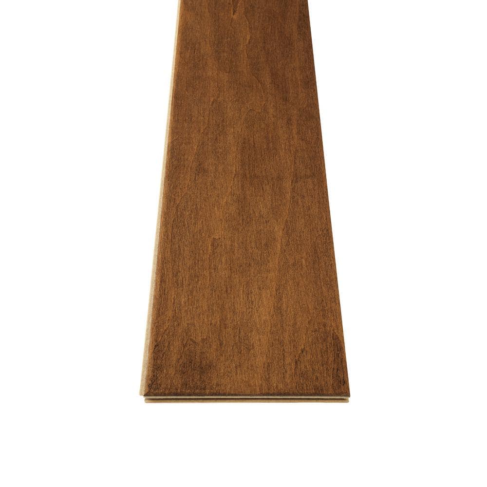 Shaw Inspire Cinnamon Maple 3/8 In. T X 5 in. W Tongue and Groove Scraped Engineered Hardwood Flooring (23.66 sq.ft./case)