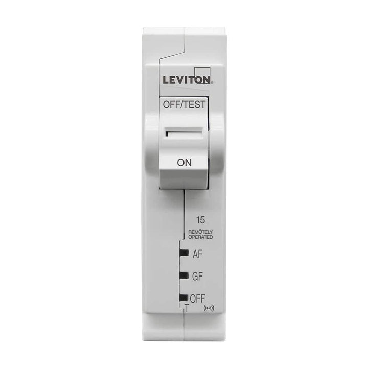 Leviton 1-Pole 15 Amp, 120-Volt, 2nd Gen Wi-Fi Smart Dual Function AFCI/GFCI Circuit Breaker 10kA Interrupt Rating, Thermal Mag