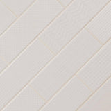 MSI Citylights Pure 3D Mix 12 in. x 4 in. Glossy Ceramic White Textured Subway Tile (9.9 sq. ft. / case)
