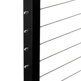 CityPost 10 ft. Black Deck Cable Railing 36 in. Face Mount