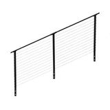 CityPost 10 ft. Stair Cable Railing, 36 in. Face Mount, Black