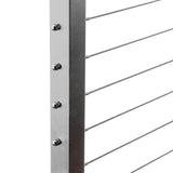 CityPost 10 ft. Deck Cable Railing, 42 in. Base Mount in Grey