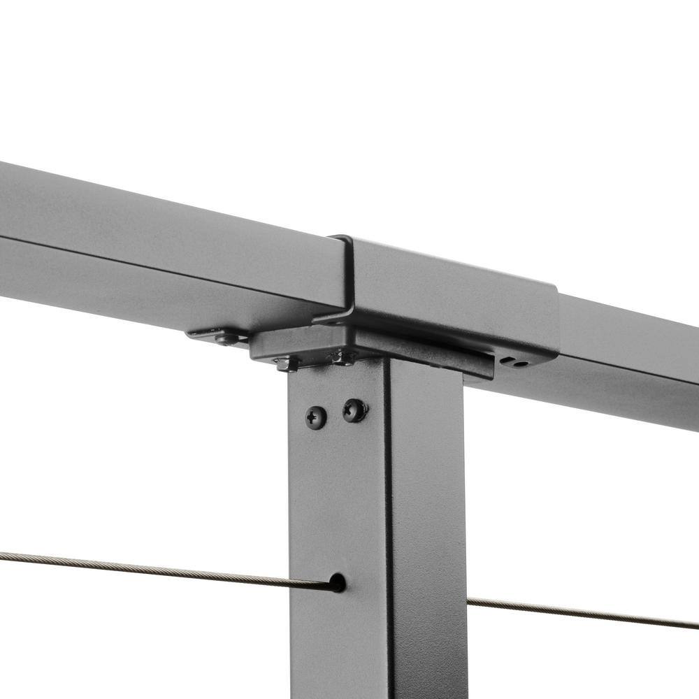 CityPost 10 ft. Deck Cable Railing, 36 in. Face Mount, Grey