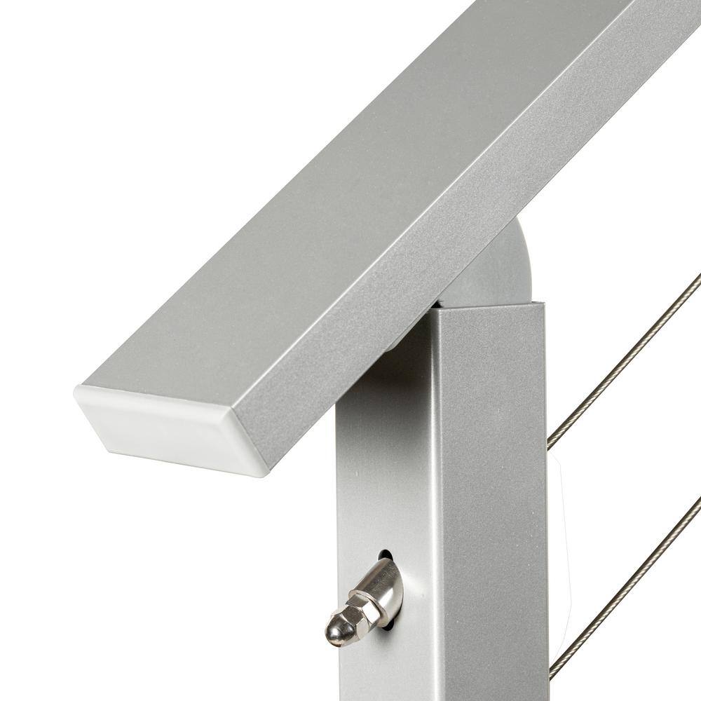 CityPost 10 ft. Stair Cable Railing, 42 in. Face Mount, Grey