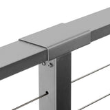 CityPost 10 ft. Stair Cable Railing, 42 in. Face Mount, Grey