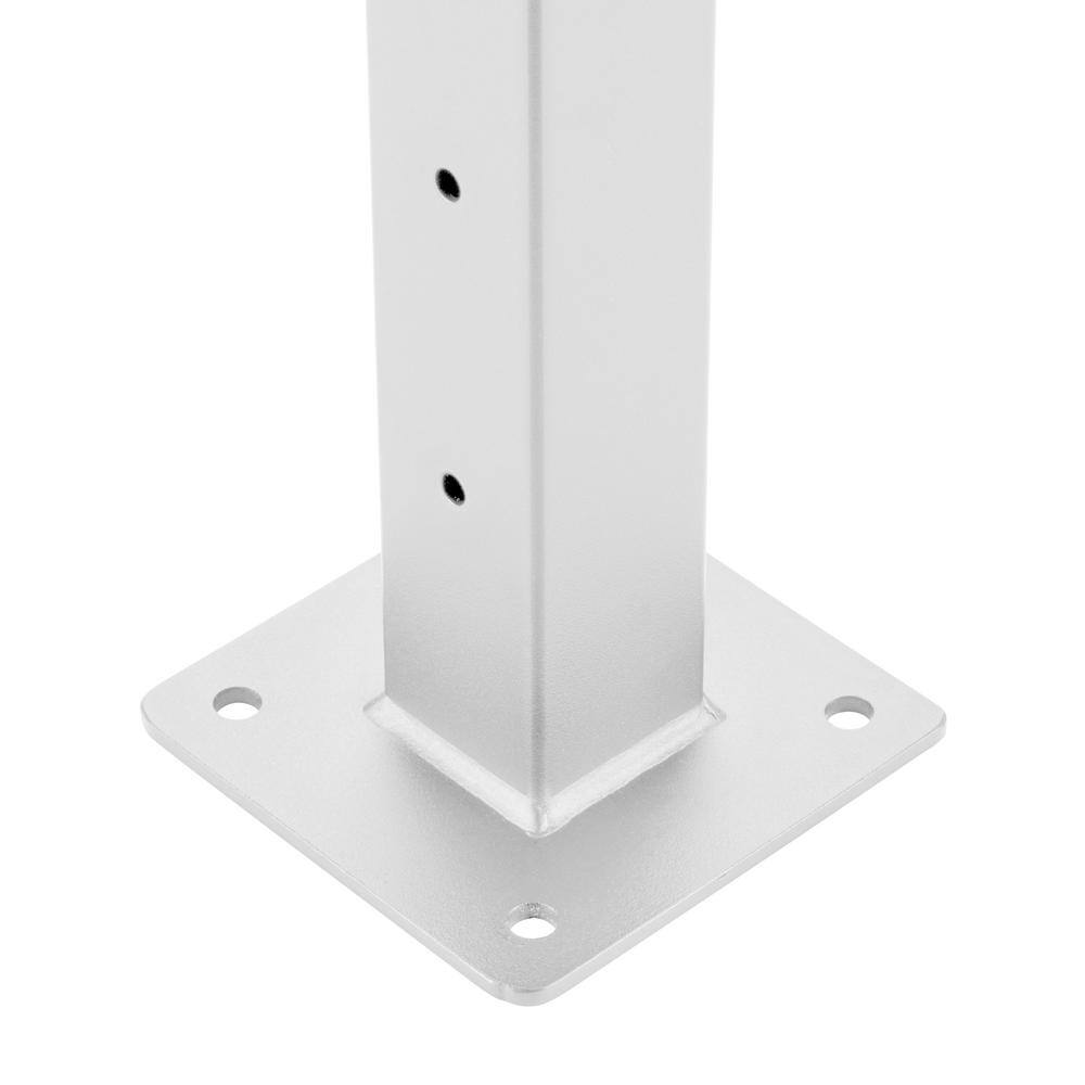 CityPost 10 ft. Deck Cable Railing, 36 in. Base Mount, White