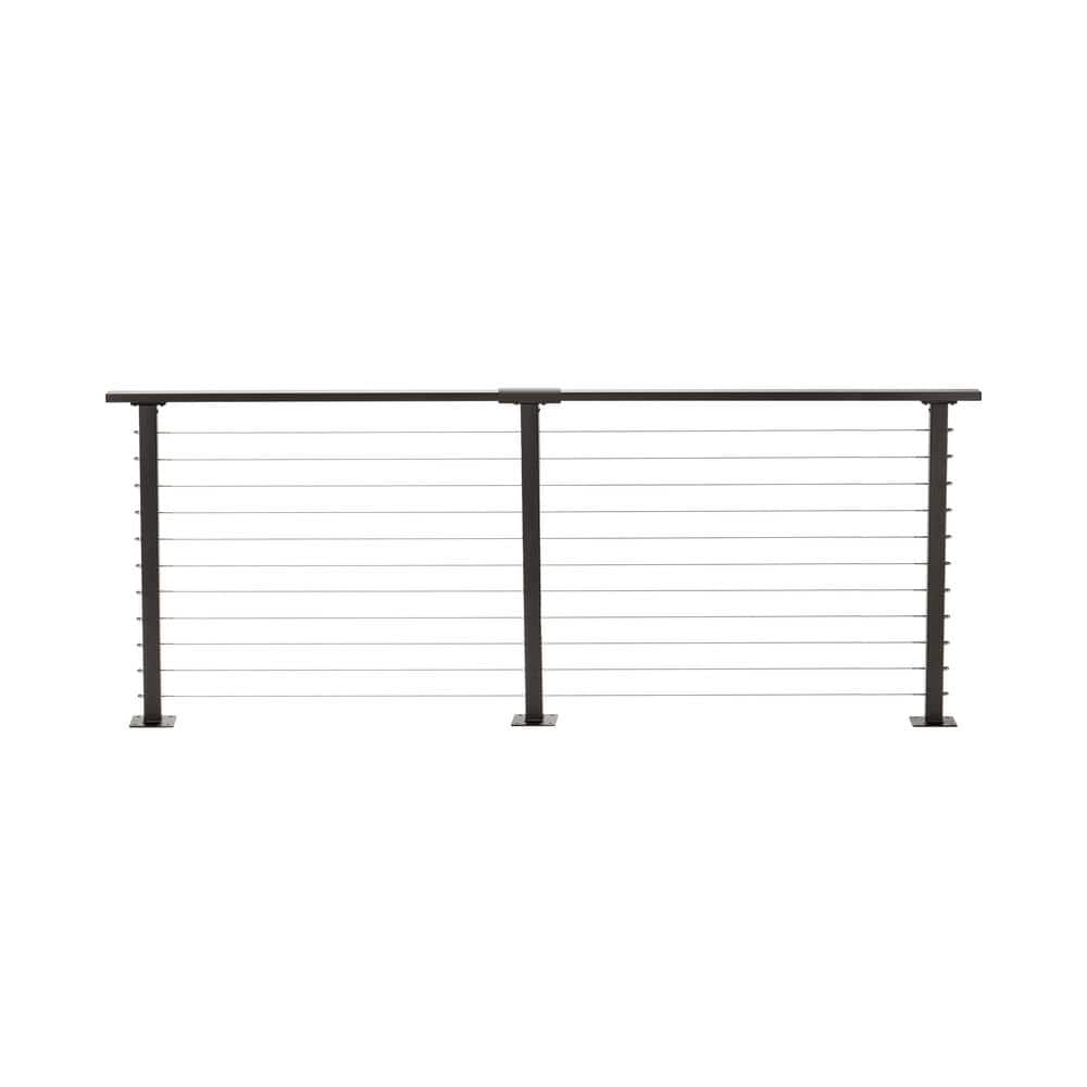 CityPost 12 ft. Bronze Deck Cable Railing