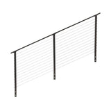 CityPost 12 ft. Stair Cable Railing, 42 in. Face Mount, Bronze