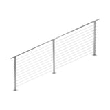 CityPost 12 ft. Stair Cable Railing, Grey
