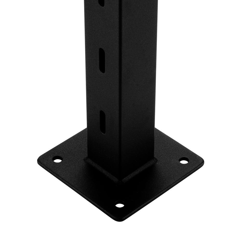 CityPost 14 ft. Black Stair Cable Railing 36 in. Base Mount