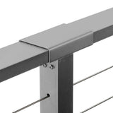 CityPost 14 ft. Stair Cable Railing, 42 in. Face Mount, Grey