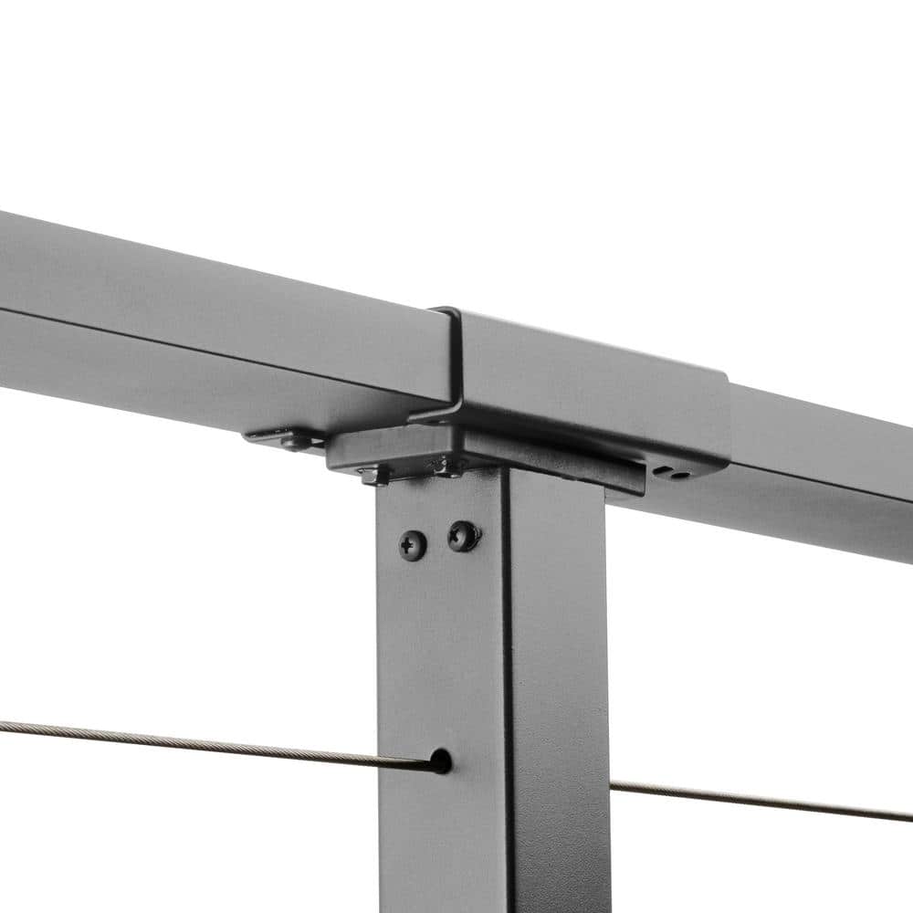 CityPost 18 ft. Deck Cable Railing, 36 in. Base Mount, Grey
