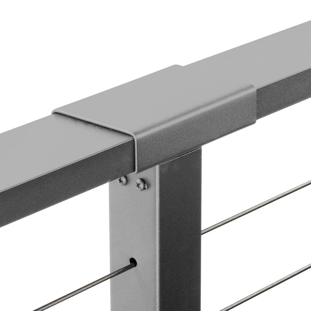 CityPost 22 ft. Stair Cable Railing, 42 in. Face Mount, Grey