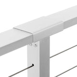 CityPost 22 ft. Stair Cable Railing, 36 in. Face Mount, White