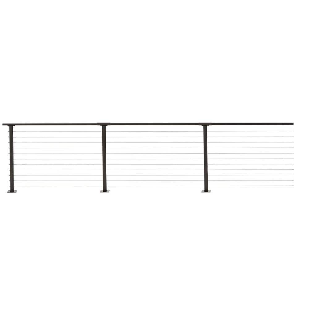 CityPost 24 ft. Deck Cable Railing, Bronze
