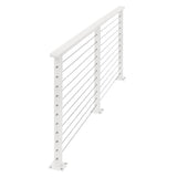 CityPost 32 ft. Deck Cable Railing, White