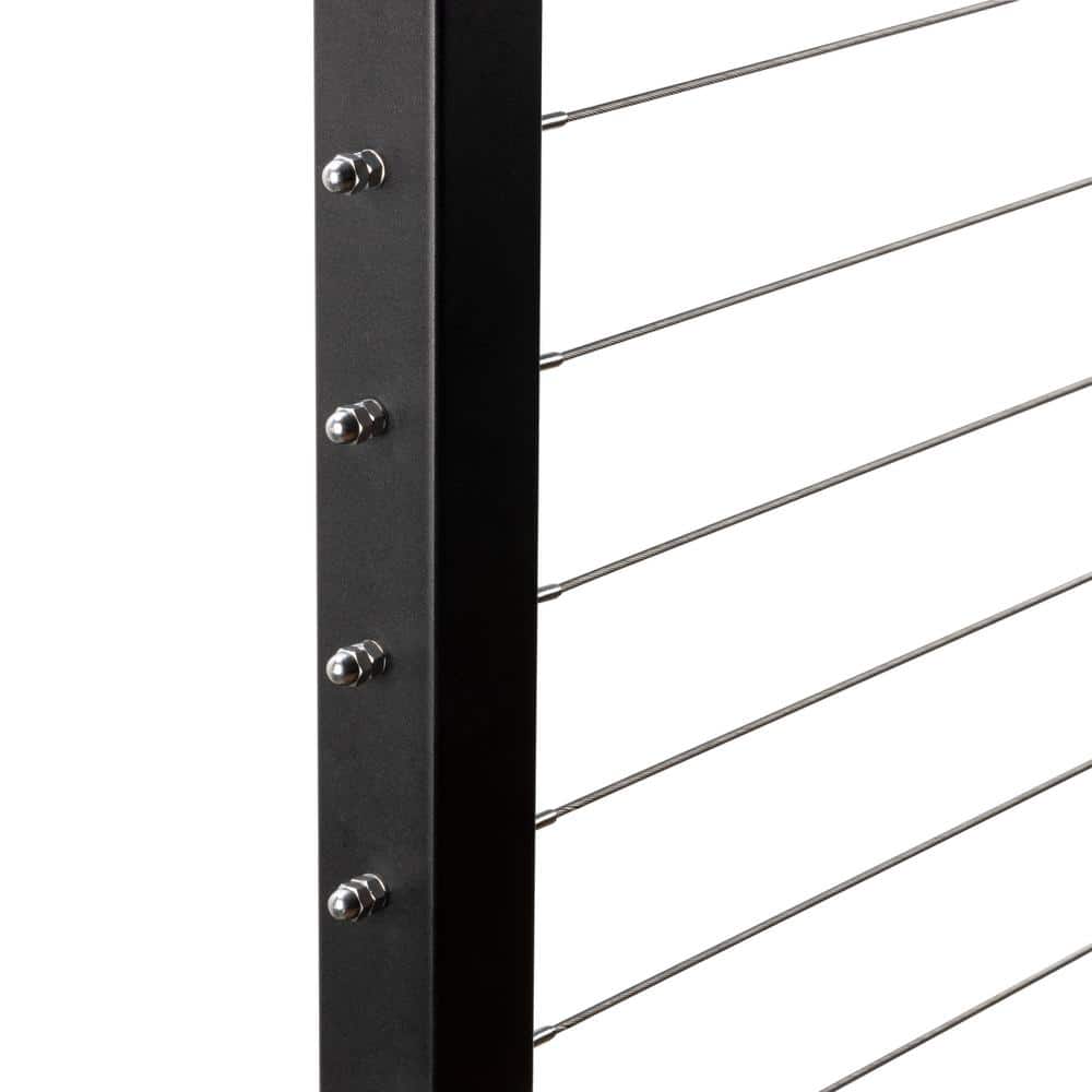 CityPost 46 ft. x 36 in. Bronze Deck Cable Railing, Face Mount