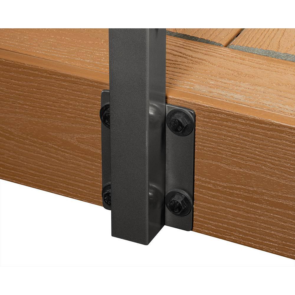 CityPost 54 ft. Deck Cable Railing, 42 in. Face Mount, Bronze