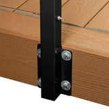 CityPost 6 ft. Deck Cable Railing, 42 in. Face Mount, Black