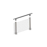 CityPost 6 ft. Deck Cable Railing, 42 in. Base Mount, Bronze
