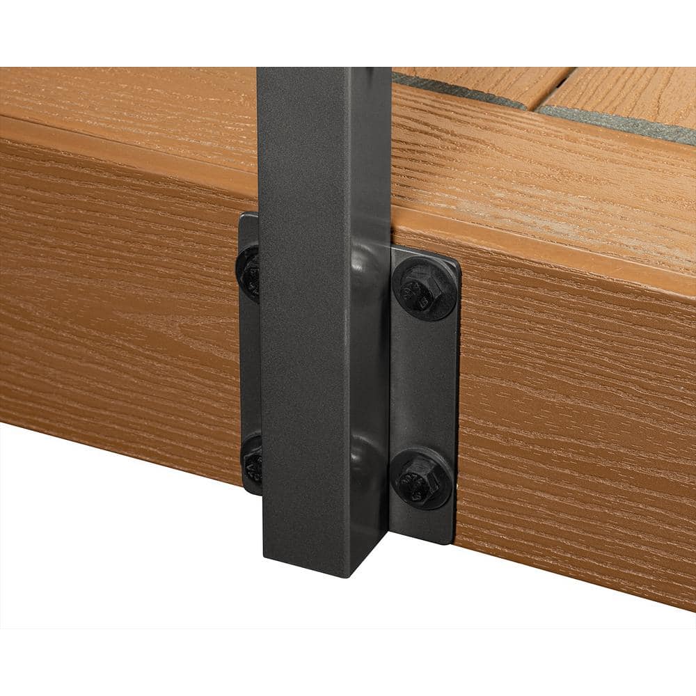 CityPost 60 ft. Deck Cable Railing, 42 in. Face Mount, Bronze