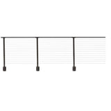 CityPost 62 ft. Deck Cable Railing, 42 in. Face Mount, Bronze
