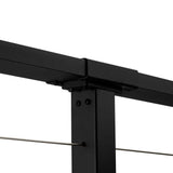 CityPost 8 ft. Deck Cable Railing, 42 in. Base Mount, Black