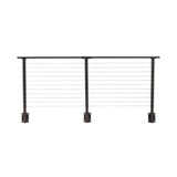CityPost 8 ft. Deck Cable Railing, Bronze