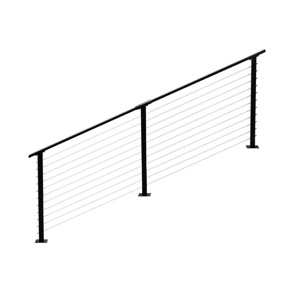 CityPost 8 ft. Stair Cable Railing in Bronze