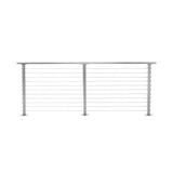 CityPost 8 ft. Deck Cable Railing in Grey