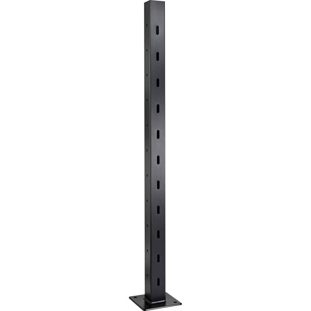 CityPost Deck to Stair Corner Post: 36 in. Base Mount: Black