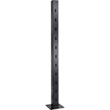 CityPost Deck to Stair Corner Post: 42 in. Base Mount: Black
