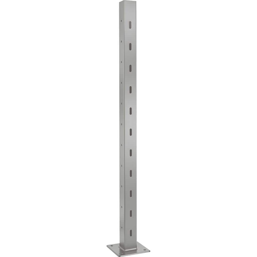 CityPost 42 in. Base Mount Grey Deck to Stair Corner Post