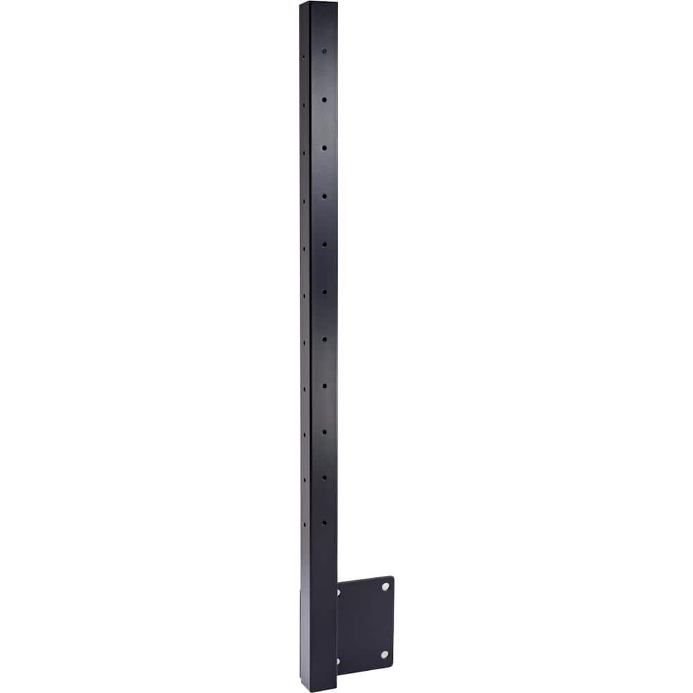 CityPost 42 in. Black Face Mount Deck Corner Post