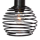 Vanity Art 60-Watt 6-Light Classic Black Shaded Globe Kitchen Island Linear Pendant Light with Metal Shade, No Bulbs Included
