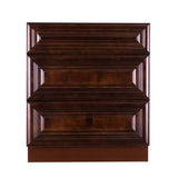 LIFEART CABINETRY Edinburgh Espresso Plywood Raised Panel Stock Assembled Base Drawer Kitchen Cabinet (30 in. W x 34.5 in. H x 24 in. D)