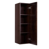 LIFEART CABINETRY Edinburgh Assembled 12 in. x 42 in. x 12 in. Wall Cabinet with 1 Door 3 Shelves in Espresso
