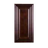 LIFEART CABINETRY Edinburgh Assembled 15 in. x 36 in. x 12 in. Wall Cabinet with 1 Door 2 Shelves in Espresso