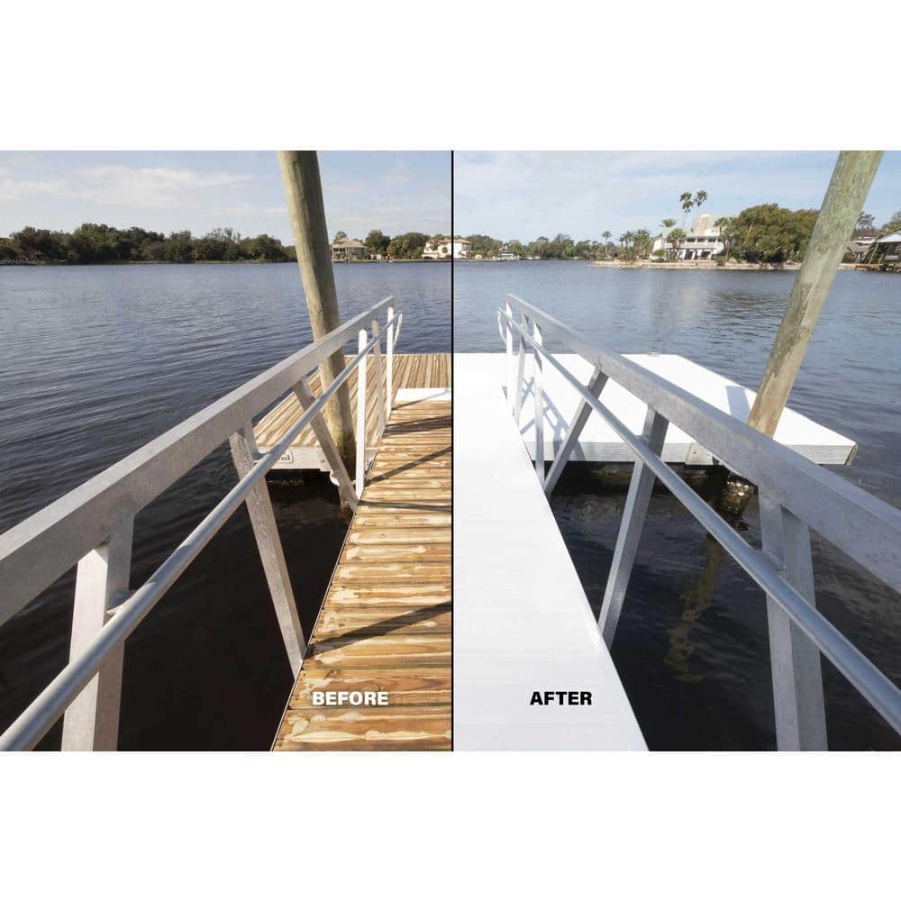 Deck-Top 8 ft. Classic White PVC Decking Board Covers (10-Pack)