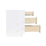 LIFEART CABINETRY LaPort Assembled 12x34.5x24 in. Base Cabinet with 3 Drawers in Classic White
