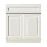 LIFEART CABINETRY Newport Ready to Assemble 24x34.5x24 in. Base Cabinet with 2-Door and 1-Drawer in Classic White