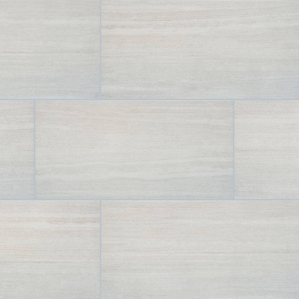 MSI Classico Blanco 12 in. x 24 in. Matte Porcelain Floor and Wall Tile, 16 sq. ft. per Case