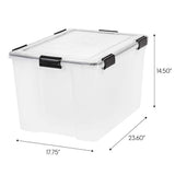 IRIS 74 Qt./18.5 Gal. WeatherPro Storage Tote
