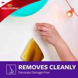 Command Adjustables 1/2 lb. Clear Repositionable Clips, 14 Clips with 30 Adhesive Strips