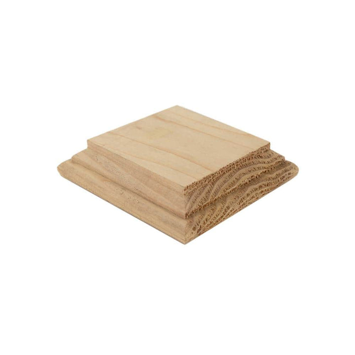 Deckorators 4 in. x 4 in. Hatteras Castine Cedar Wood - No Hole Post Cap