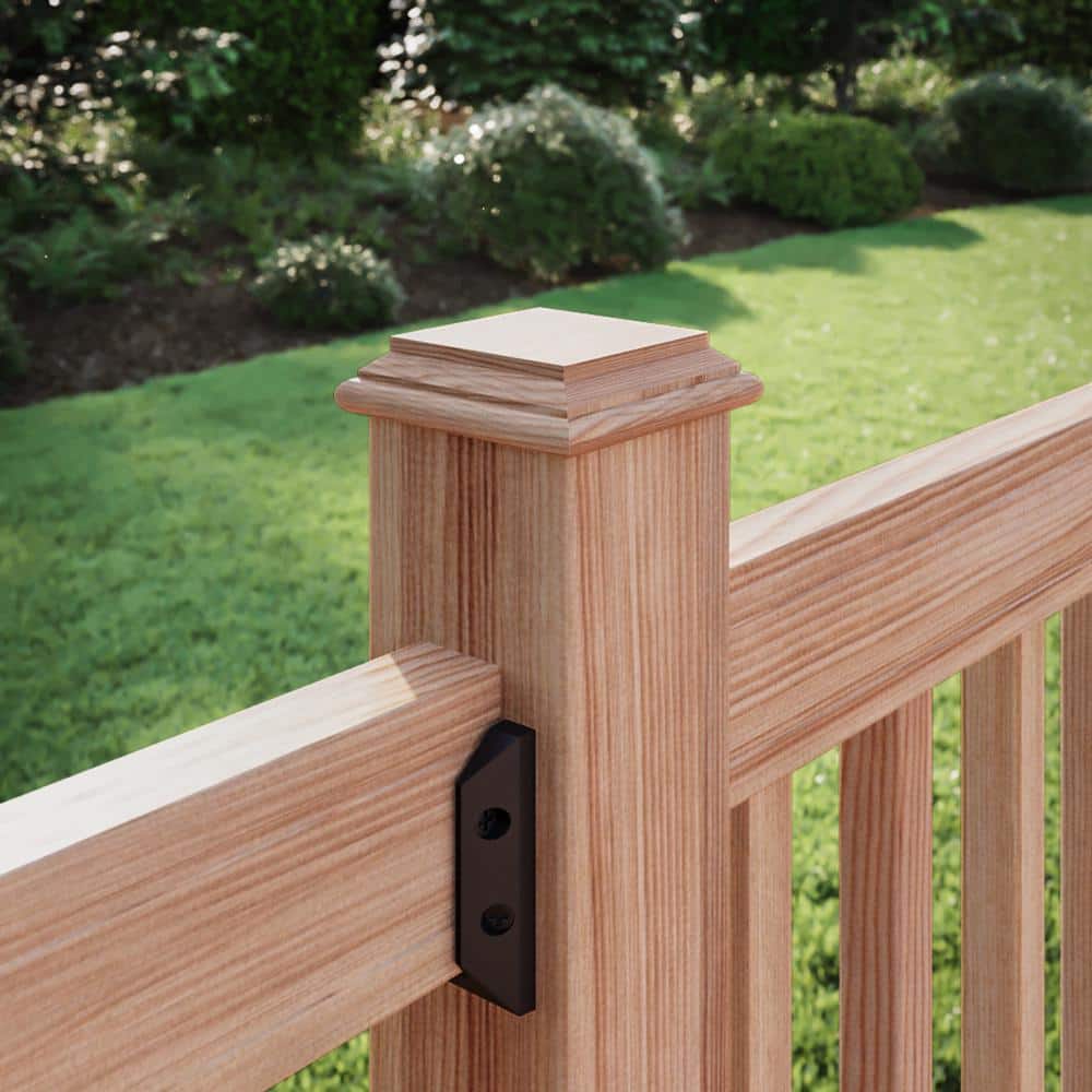 Deckorators 4 in. x 4 in. Hatteras Castine Cedar Wood - No Hole Post Cap