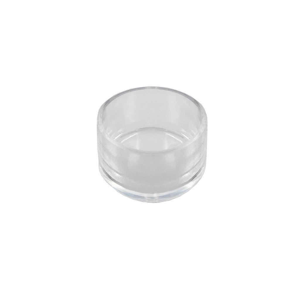Everbilt 1 in. Clear Leg Tip Caps (4-Pack)