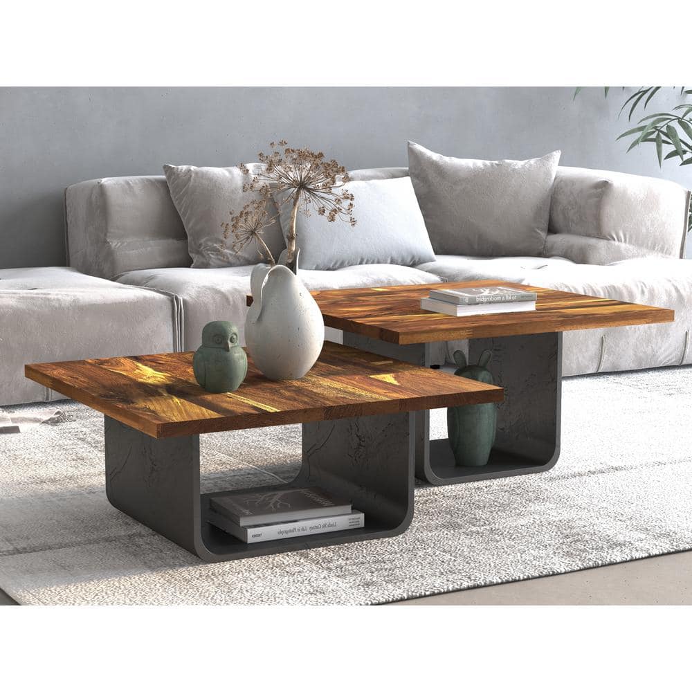 Interbuild 2.3 ft. L x 28 in. D, Senna Butcher Block Table Top Countertop in Clear with Square Edge